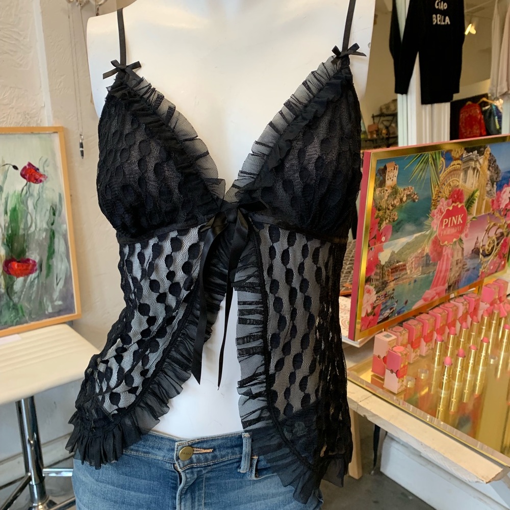 NOT FOR SALE NWTIn Bloom lacy black camisole